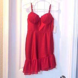 City Studio Red Mini Dress